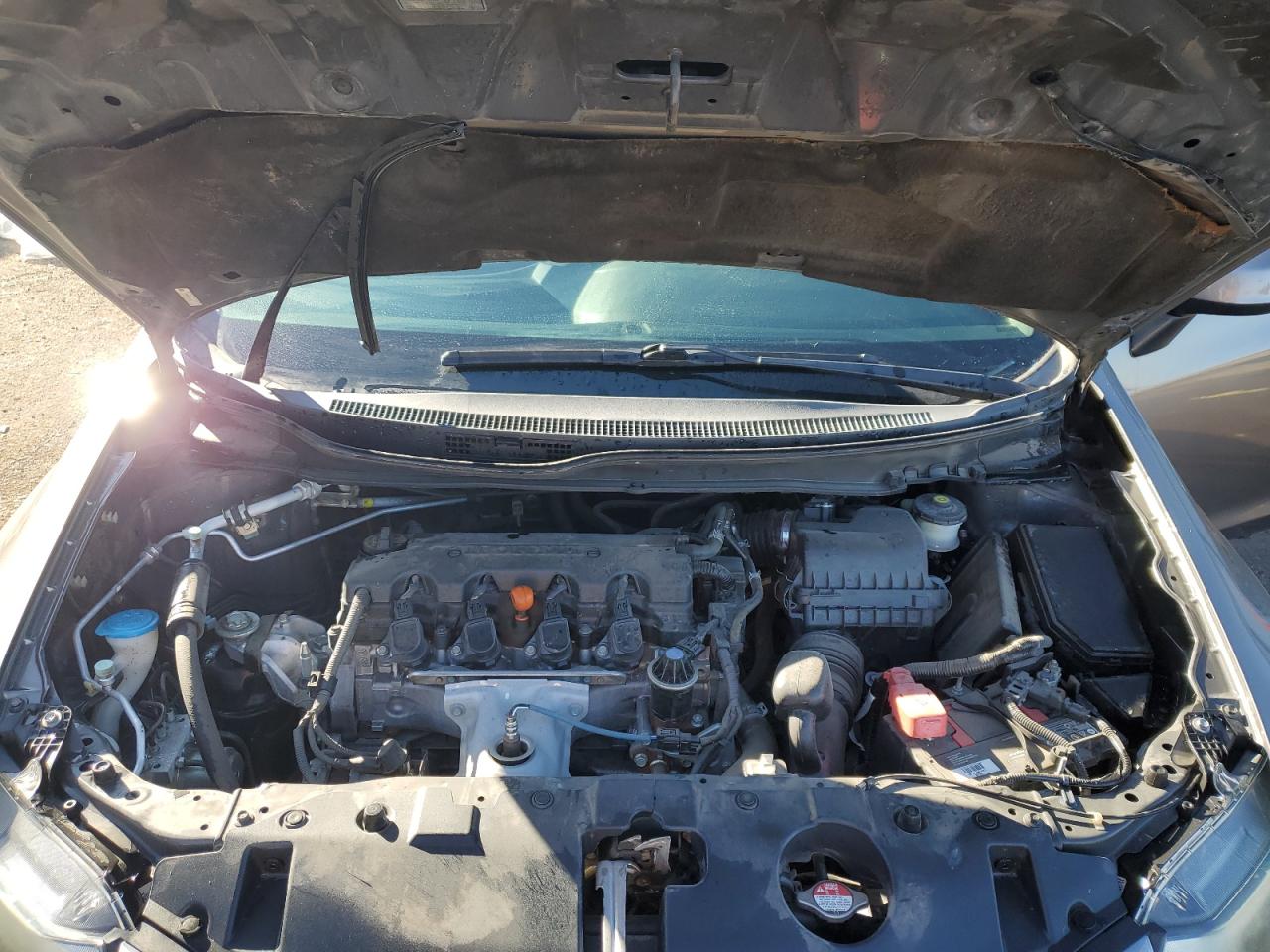 2013 Honda Civic VIN 2HGFB2F55DH547318 Copart auction photo, rear end damage thumbnail 11