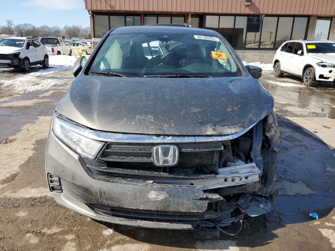 2021 Honda Odyssey VIN 5FNRL6H70MB020405 Copart auction photo, rear end / front end damage thumbnail 5