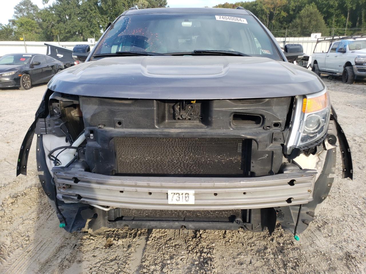 2013 Ford Explorer VIN 1FM5K8D87DGB82206 Copart auction photo, front end / minor dent/scratches damage thumbnail 5