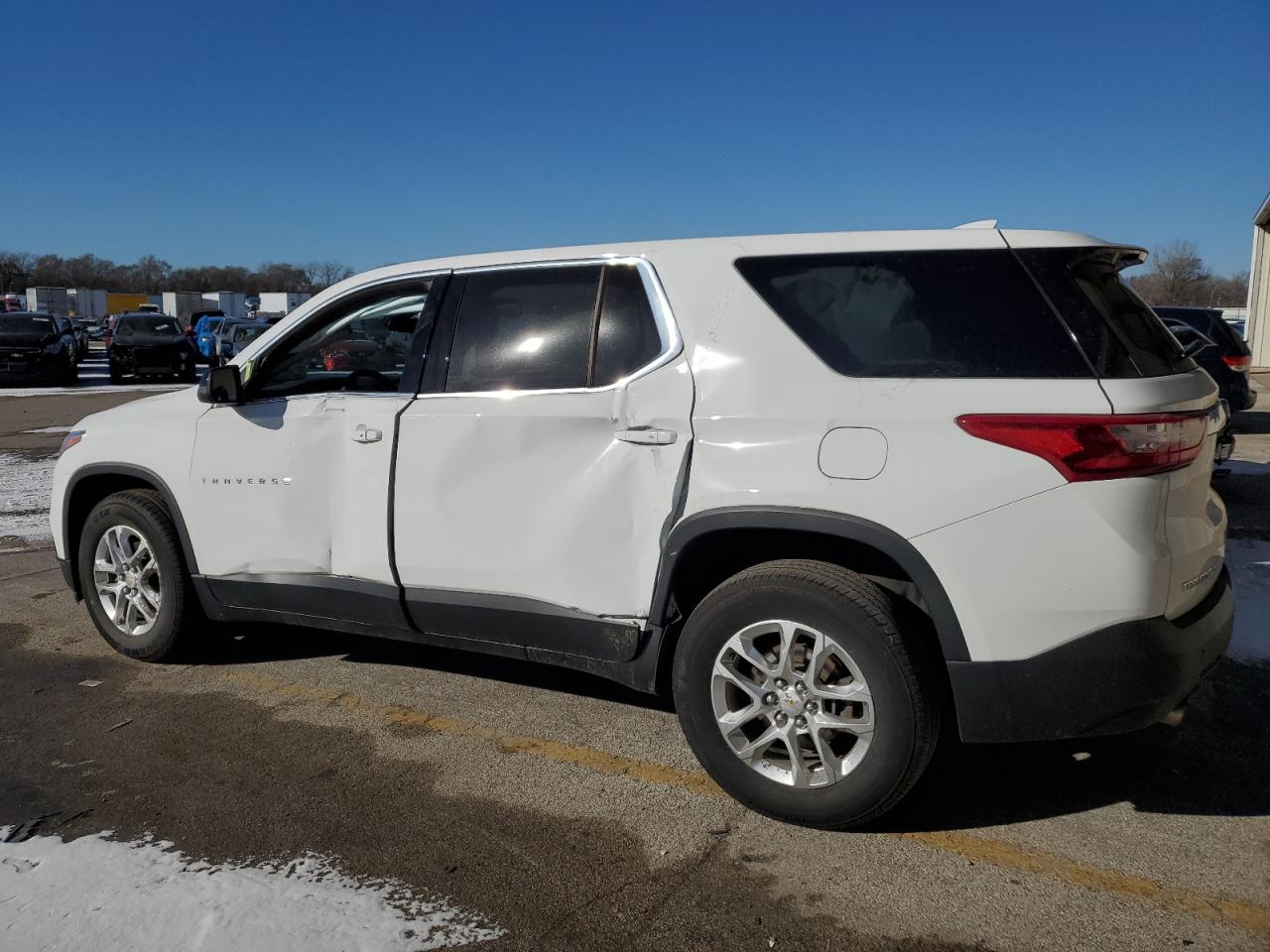 2021 Chevrolet Traverse VIN 1GNEVLKW4MJ191004 Copart auction photo, side damage thumbnail 2