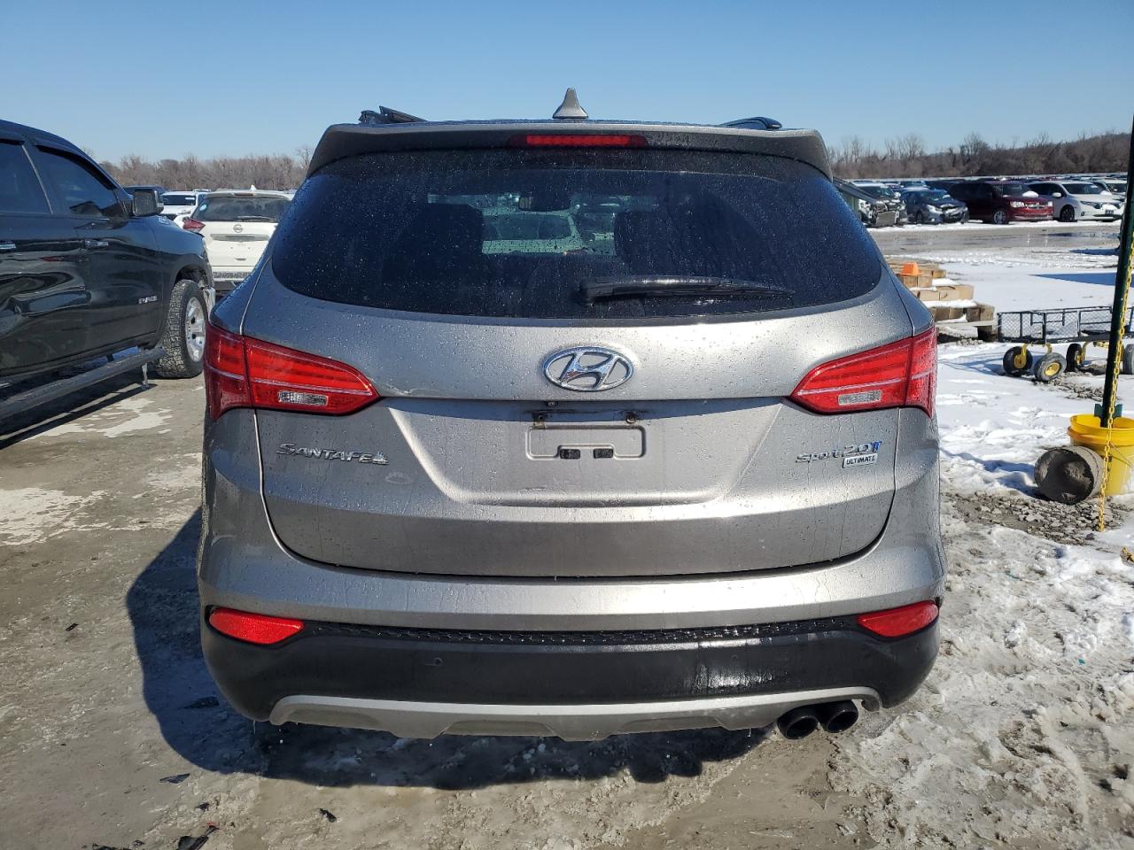 2015 Hyundai Santa Fe VIN 5XYZW4LA3FG262003 Copart auction photo, rollover damage thumbnail 6
