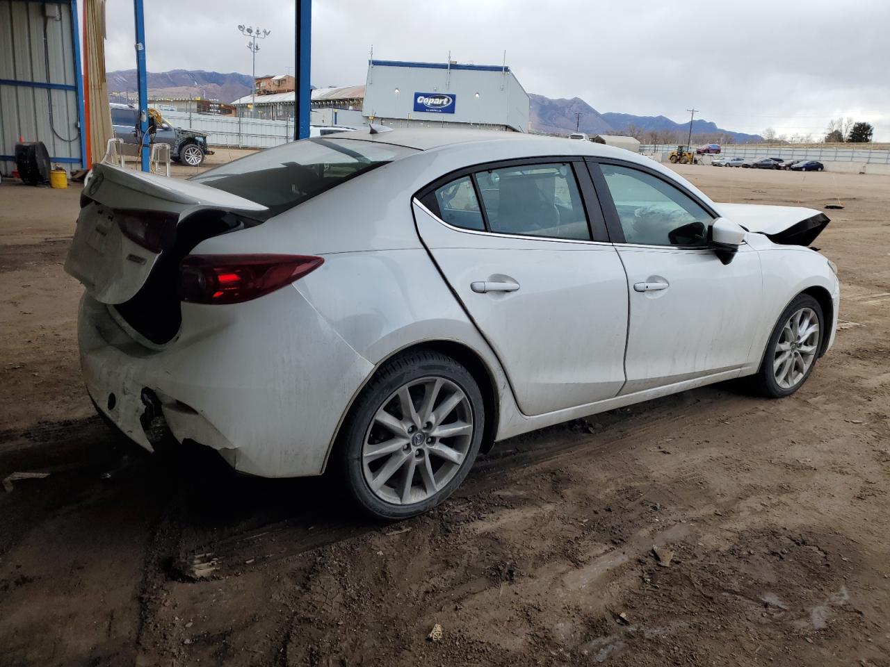 2017 Mazda 3 VIN 3MZBN1W31HM140386 Copart auction photo, rear end / front end damage thumbnail 3