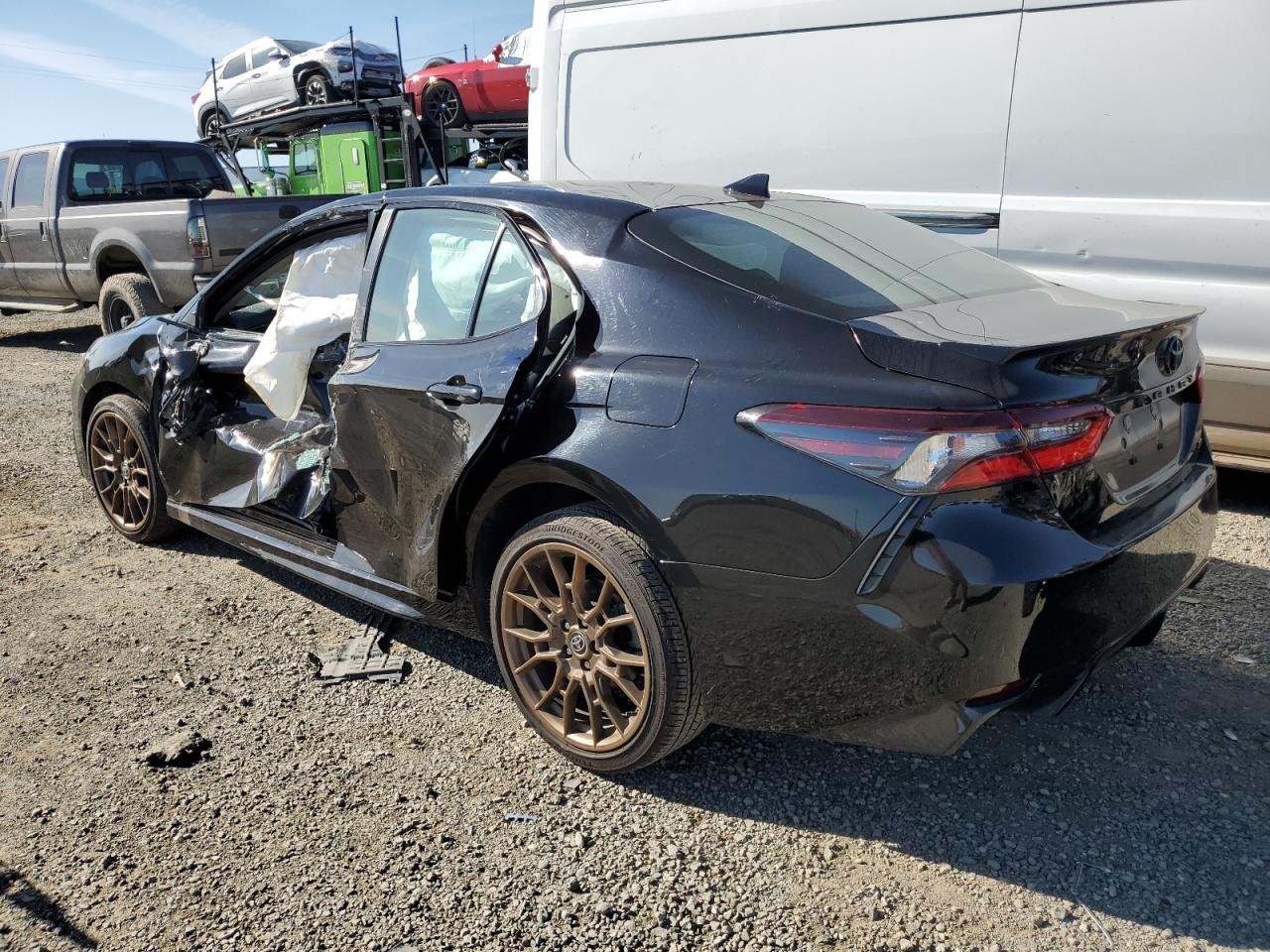 2023 Toyota Camry VIN 4T1G11AK2PU105493 Copart auction photo, side / rear end damage thumbnail 2