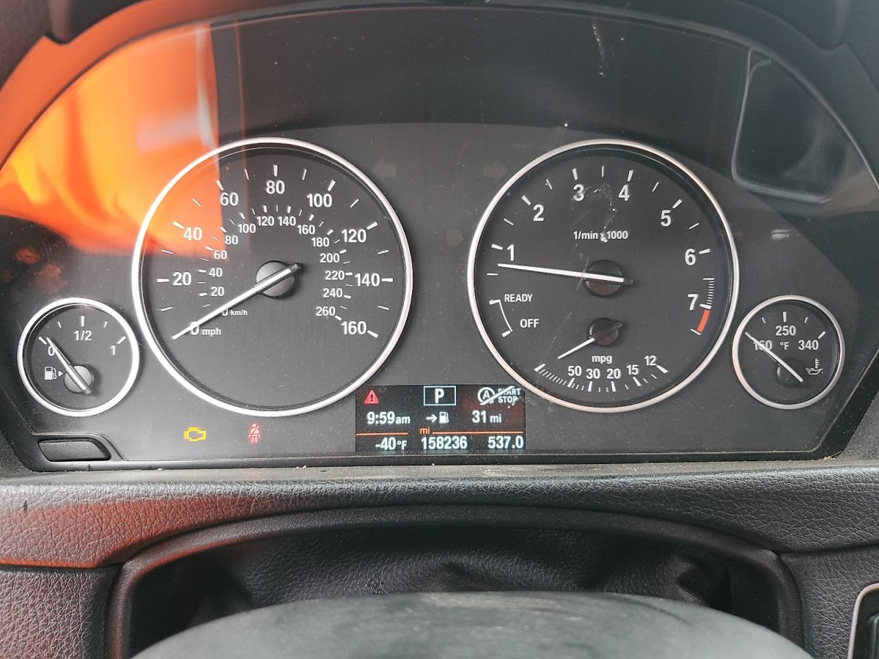 2014 BMW 3er VIN WBA3B1C51EP678756 Copart auction photo, all over damage thumbnail 9