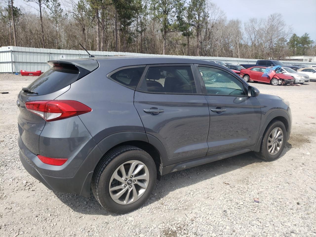 2018 Hyundai Tucson VIN KM8J23A47JU801550 Copart auction photo, front end / side damage thumbnail 3