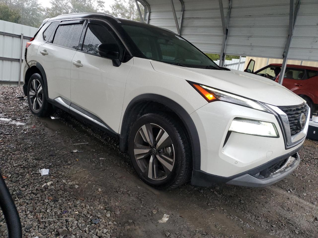 2021 Nissan Rogue VIN JN8AT3CA7MW025700 Copart auction photo, rear end damage thumbnail 4