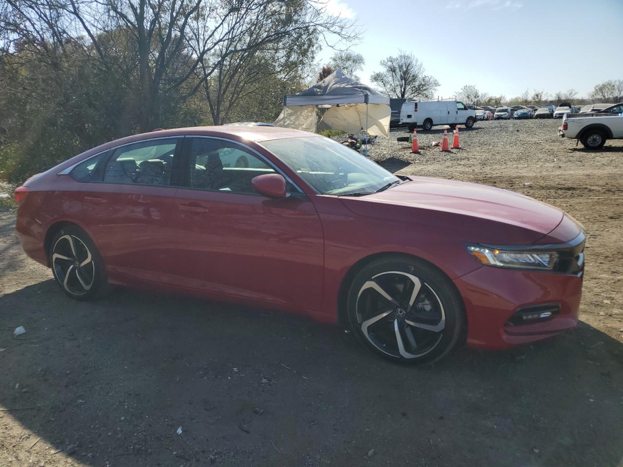2020 Honda Accord VIN 1HGCV1F39LA097396 Copart auction photo, side / minor dent/scratches damage thumbnail 4