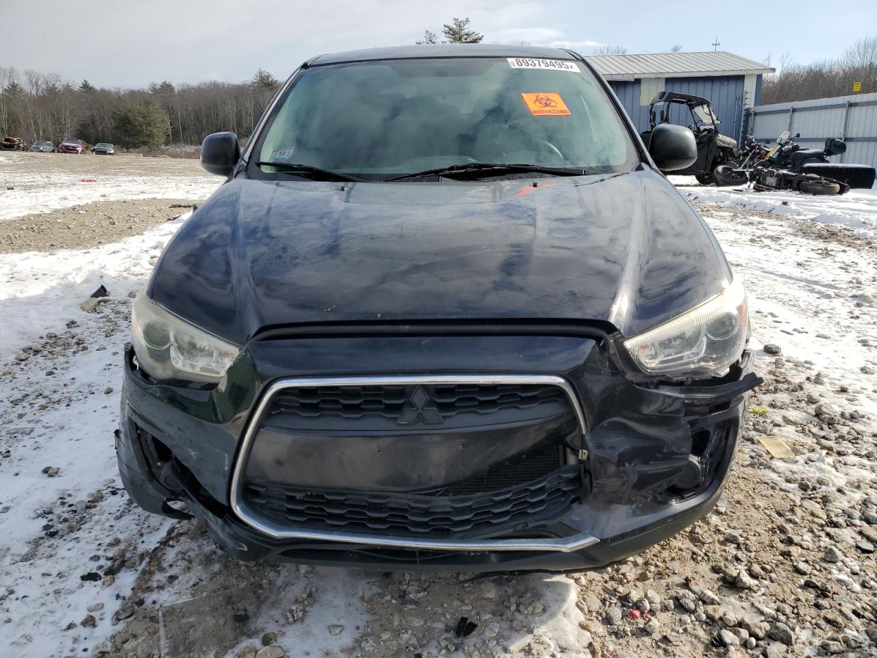 2014 Mitsubishi Outlander VIN 4A4AR3AU1EE015381 Copart auction photo, front end / side damage thumbnail 5