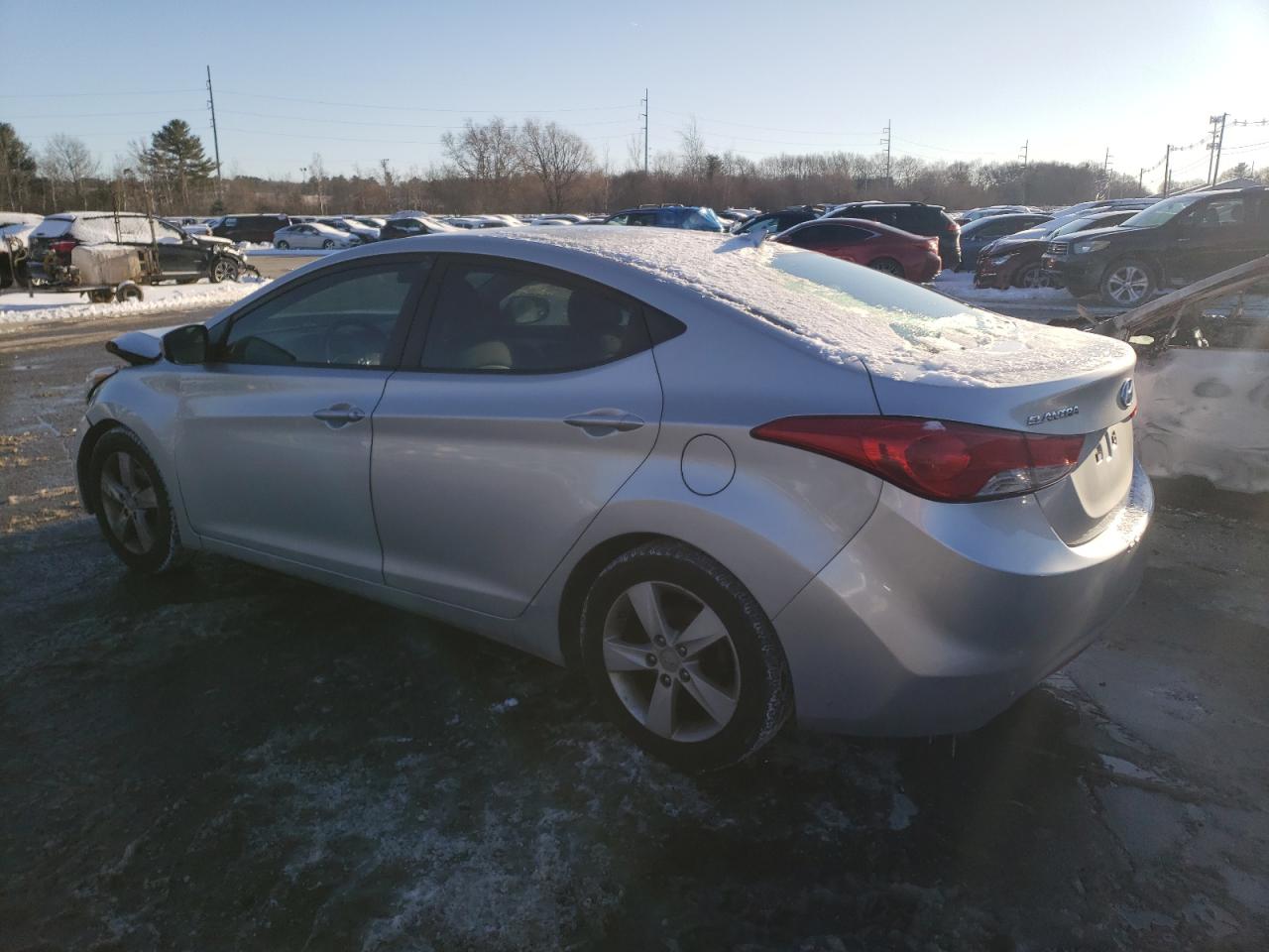 2013 Hyundai Elantra VIN 5NPDH4AE5DH380568 Copart auction photo, front end damage thumbnail 2