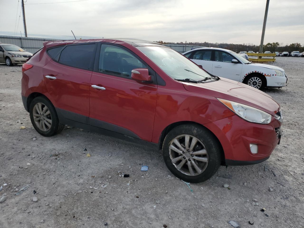 2011 Hyundai Tucson VIN KM8JUCAC4BU294786 Copart auction photo, all over damage thumbnail 4