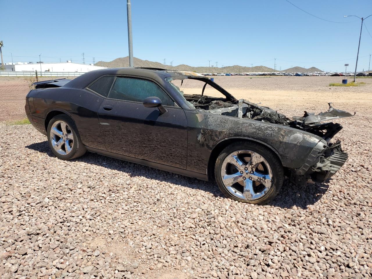 2012 Dodge Challenger VIN 2C3CDYAG8CH269654 Copart auction photo, burn damage thumbnail 4