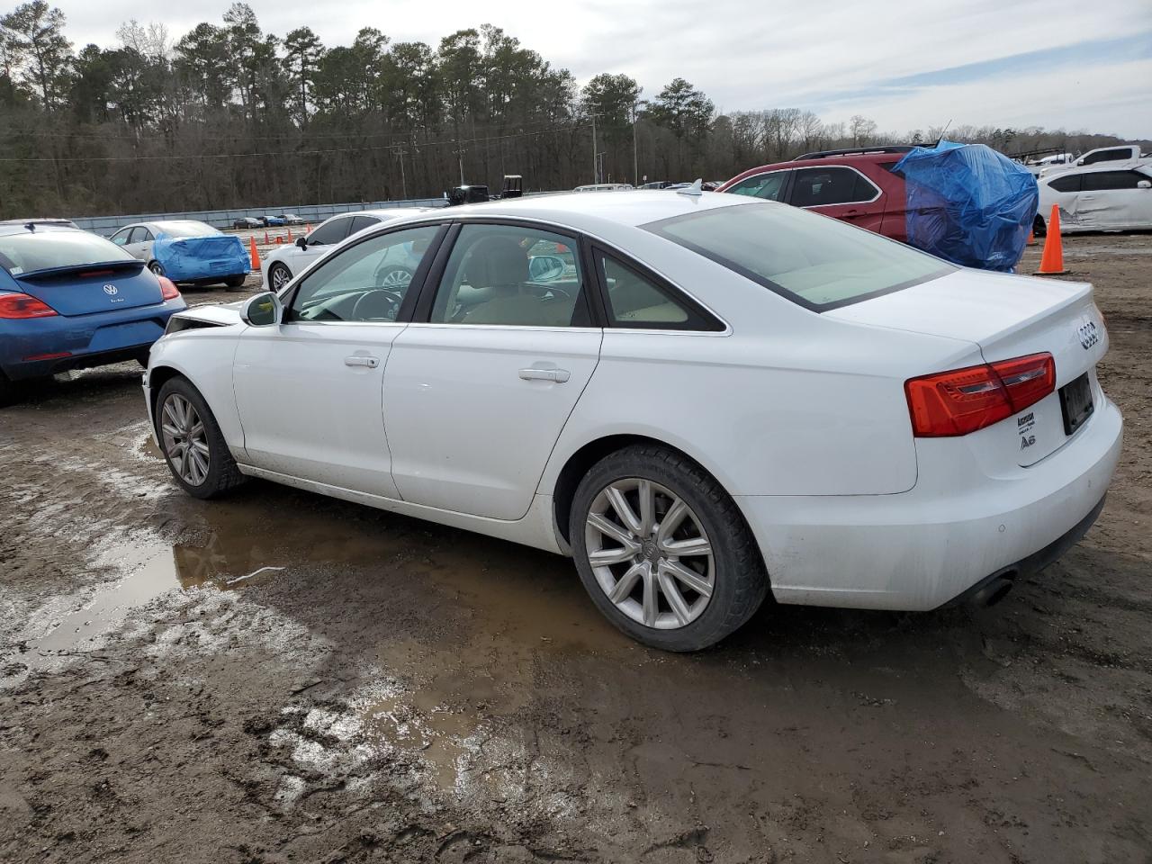 2014 Audi A6 VIN WAUGFAFC5EN144106 Copart auction photo, front end damage thumbnail 2