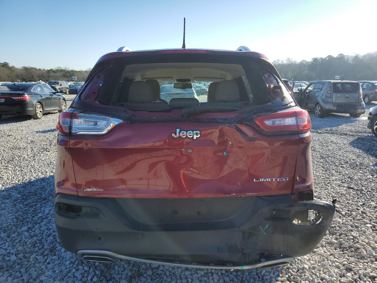 2015 Jeep Grand Cherokee VIN 1C4PJLDSXFW608588 Copart auction photo, rear end / front end damage thumbnail 6