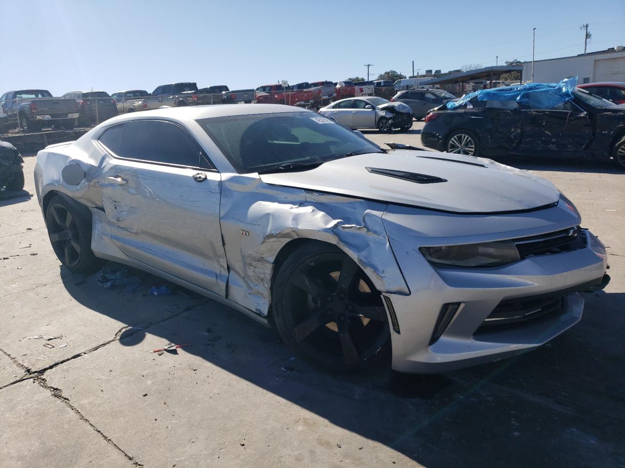 2018 Chevrolet Camaro VIN 1G1FB1RS5J0139226 Copart auction photo, front end / side damage thumbnail 4