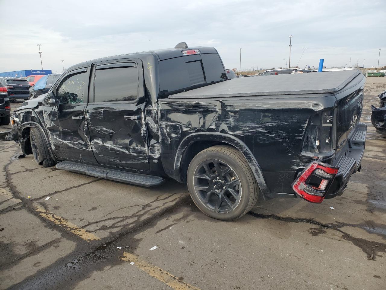 2022 RAM 1500 VIN 1C6SRFJT2NN280970 Copart auction photo, side damage thumbnail 2