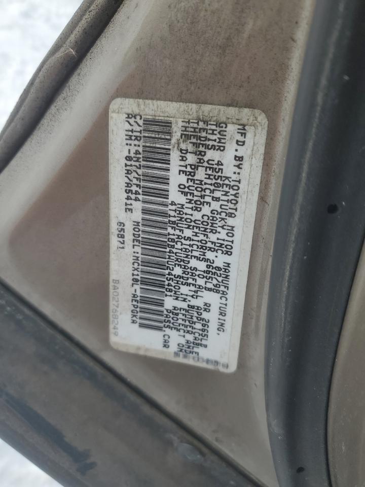 1998 Toyota Avalon VIN 4T1BF18B4WU245481 Copart auction photo, front end damage thumbnail 12