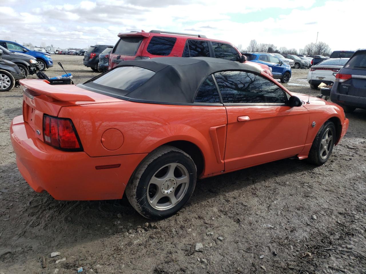 2004 Ford Mustang VIN 1FAFP44664F226807 Copart auction photo, water/flood / side damage thumbnail 3