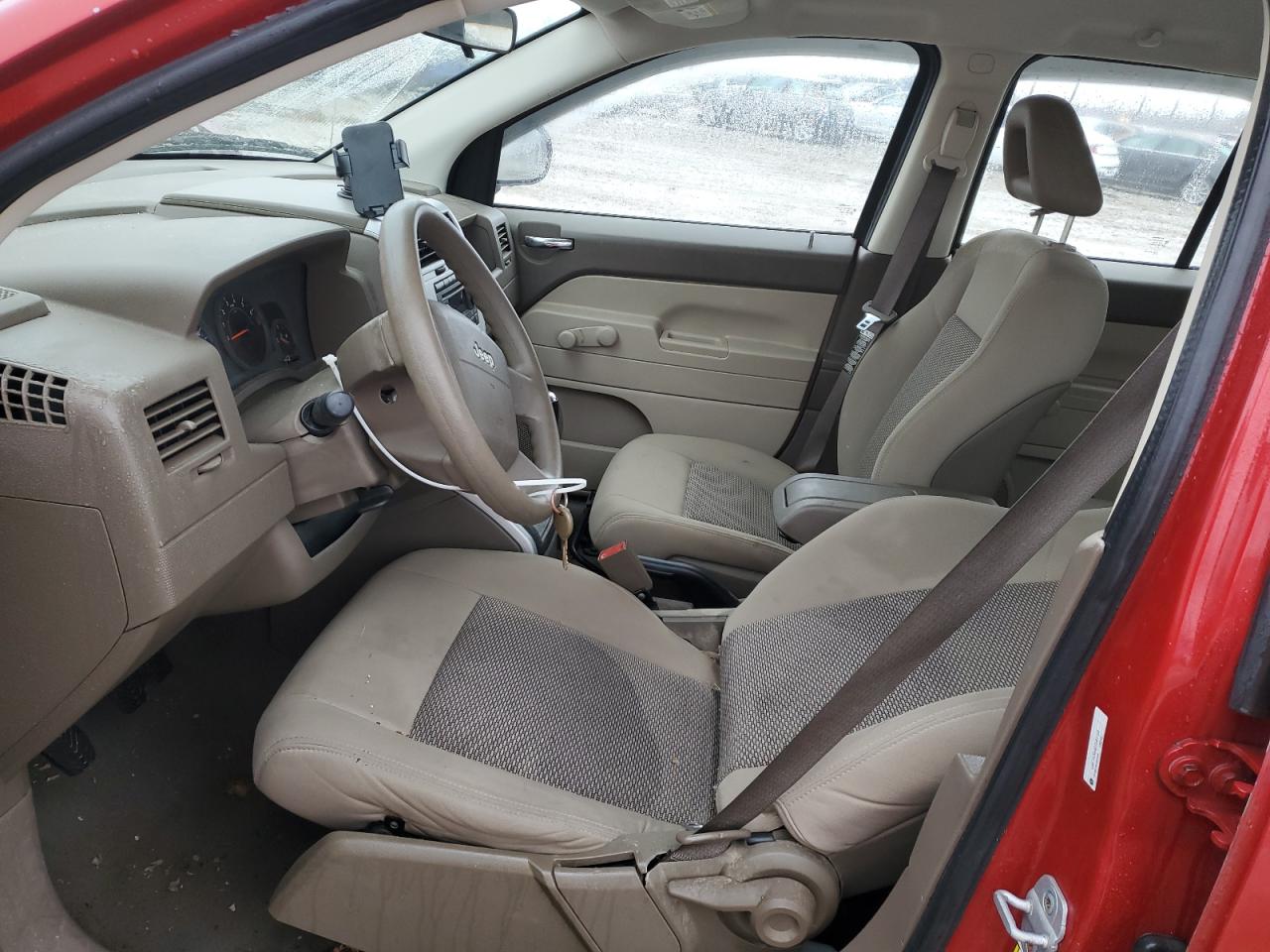 2008 Jeep Compass VIN 1J8FT47W48D501120 Copart auction photo, front end damage thumbnail 7
