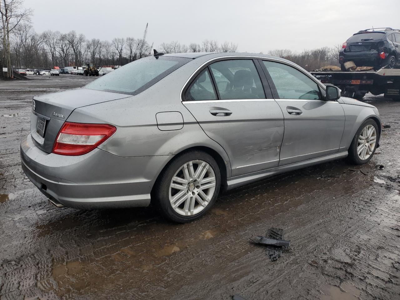 2009 Mercedes-Benz C-klasse VIN WDDGF81X49F233077 Copart auction photo, side / minor dent/scratches damage thumbnail 3