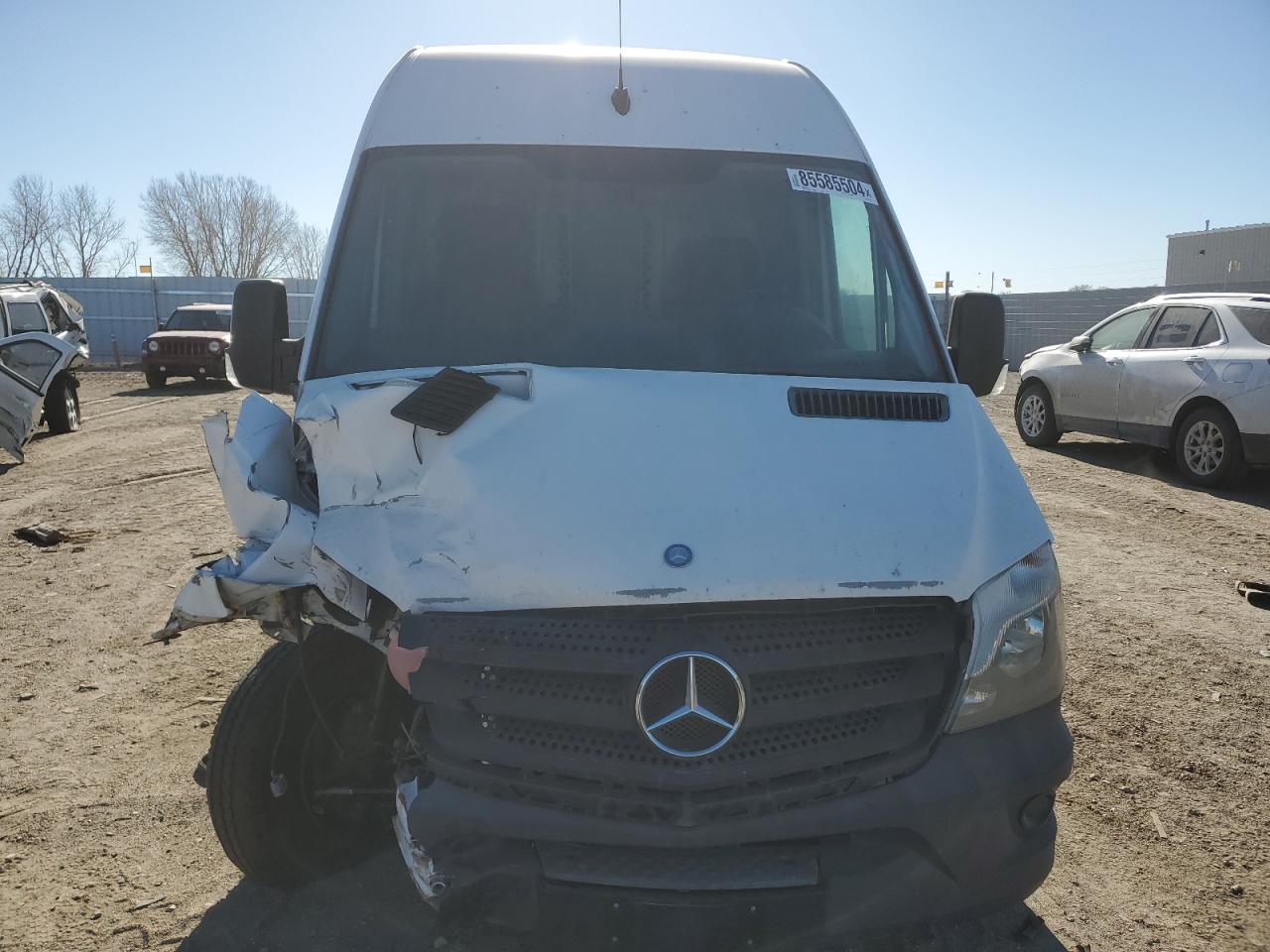 2015 Mercedes-Benz Sprinter VIN WD3PE8CC2FP162081 Copart auction photo, front end / undercarriage damage thumbnail 5