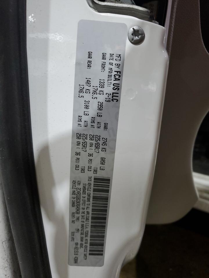2019 Dodge Caravan VIN 2C4RDGBG3KR649430 Copart auction photo, normal wear damage thumbnail 13