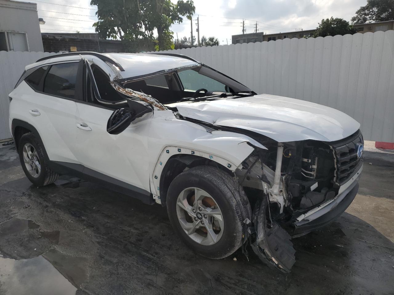 2022 Hyundai Tucson VIN 5NMJBCAE2NH033910 Copart auction photo, rollover damage thumbnail 4