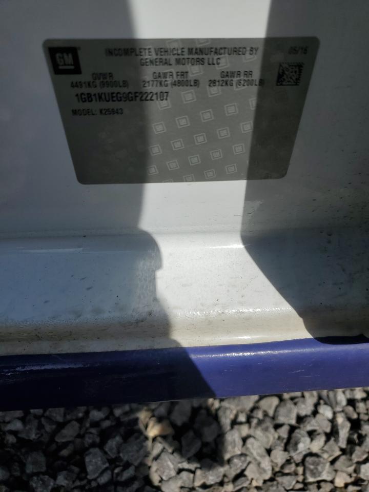 2016 Chevrolet Silverado VIN 1GB1KUEG9GF222107 Copart auction photo, front end damage thumbnail 12