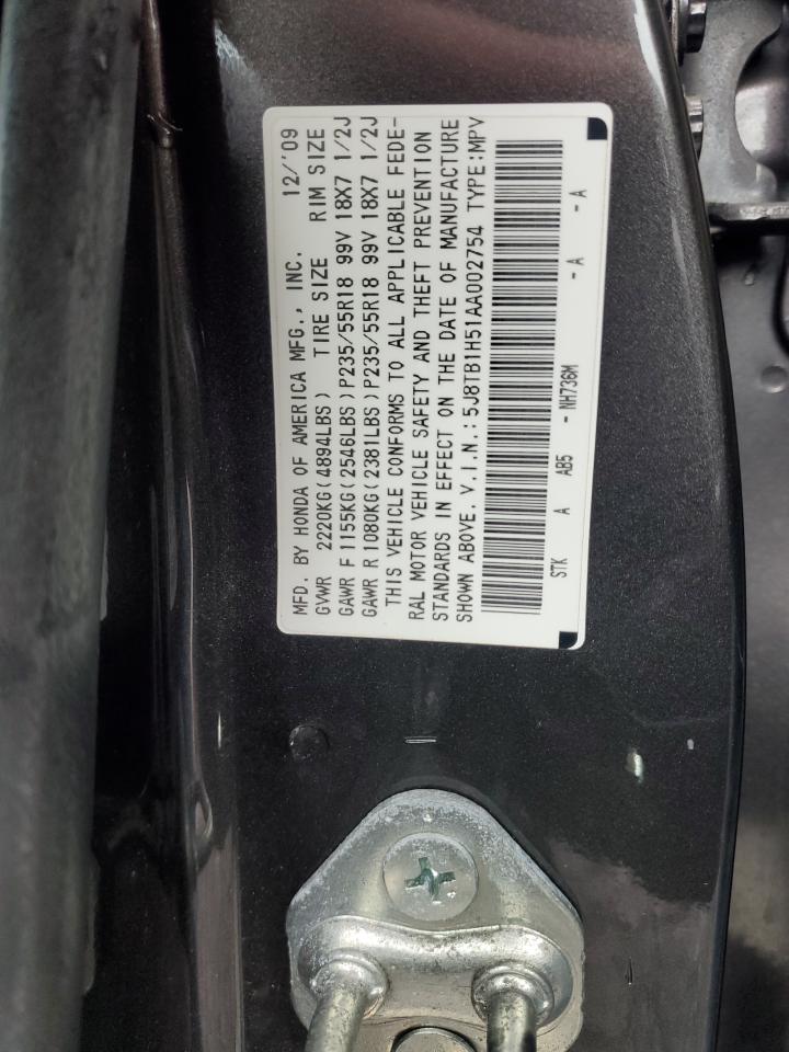 2010 Acura RDX VIN 5J8TB1H51AA002754 Copart auction photo, front end / minor dent/scratches damage thumbnail 13