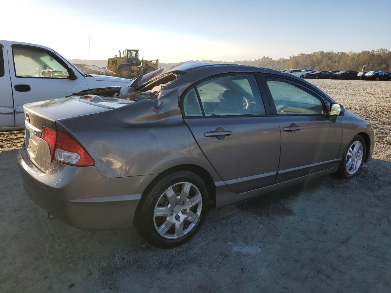 2010 Honda Civic VIN 2HGFA1F50AH542570 Copart auction photo, top/roof damage thumbnail 3