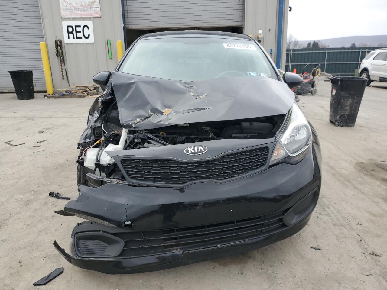 2015 KIA Rio VIN KNADM4A3XF6459349 Copart auction photo, front end damage thumbnail 5