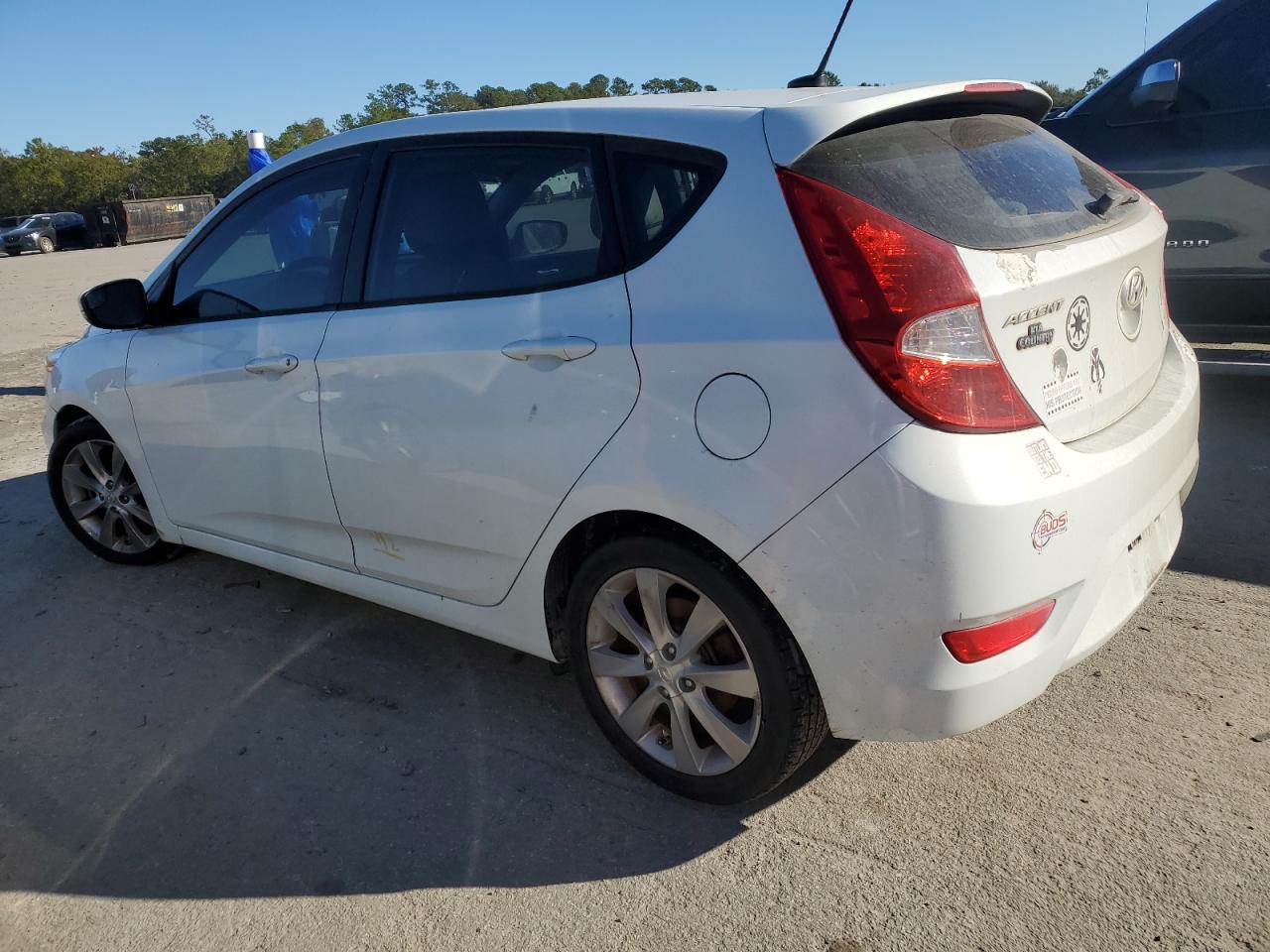 2014 Hyundai Accent VIN KMHCU5AE8EU190182 Copart auction photo, water/flood damage thumbnail 2