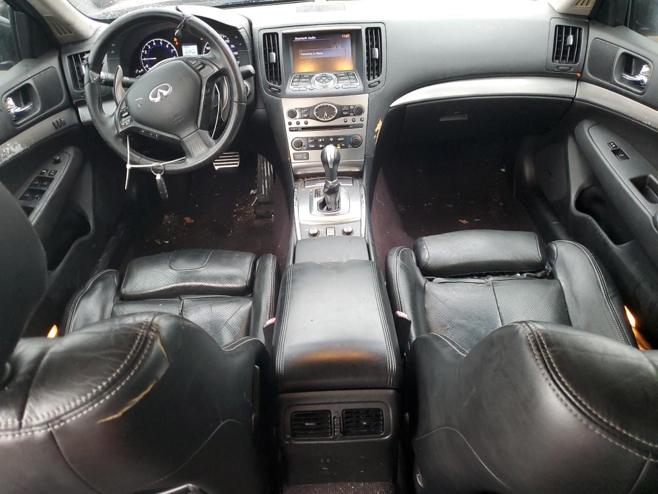 2011 Infiniti G VIN JN1CV6AR0BM406339 Copart auction photo, front end damage thumbnail 8