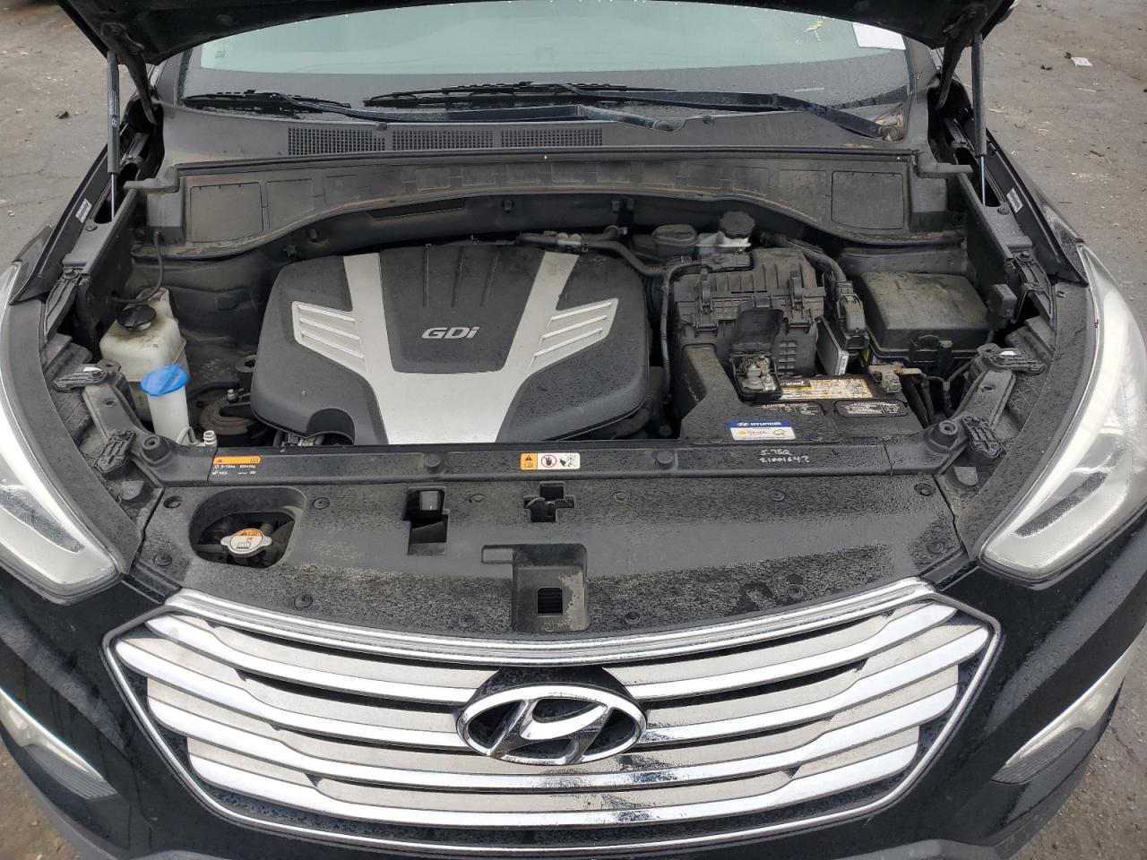 2014 Hyundai Santa Fe VIN KM8SN4HF8EU043569 Copart auction photo, undercarriage / mechanical damage thumbnail 12
