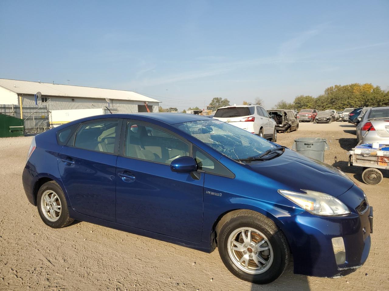 2011 Toyota Prius VIN JTDKN3DU7B0316359 Copart auction photo, top/roof / stripped damage thumbnail 4
