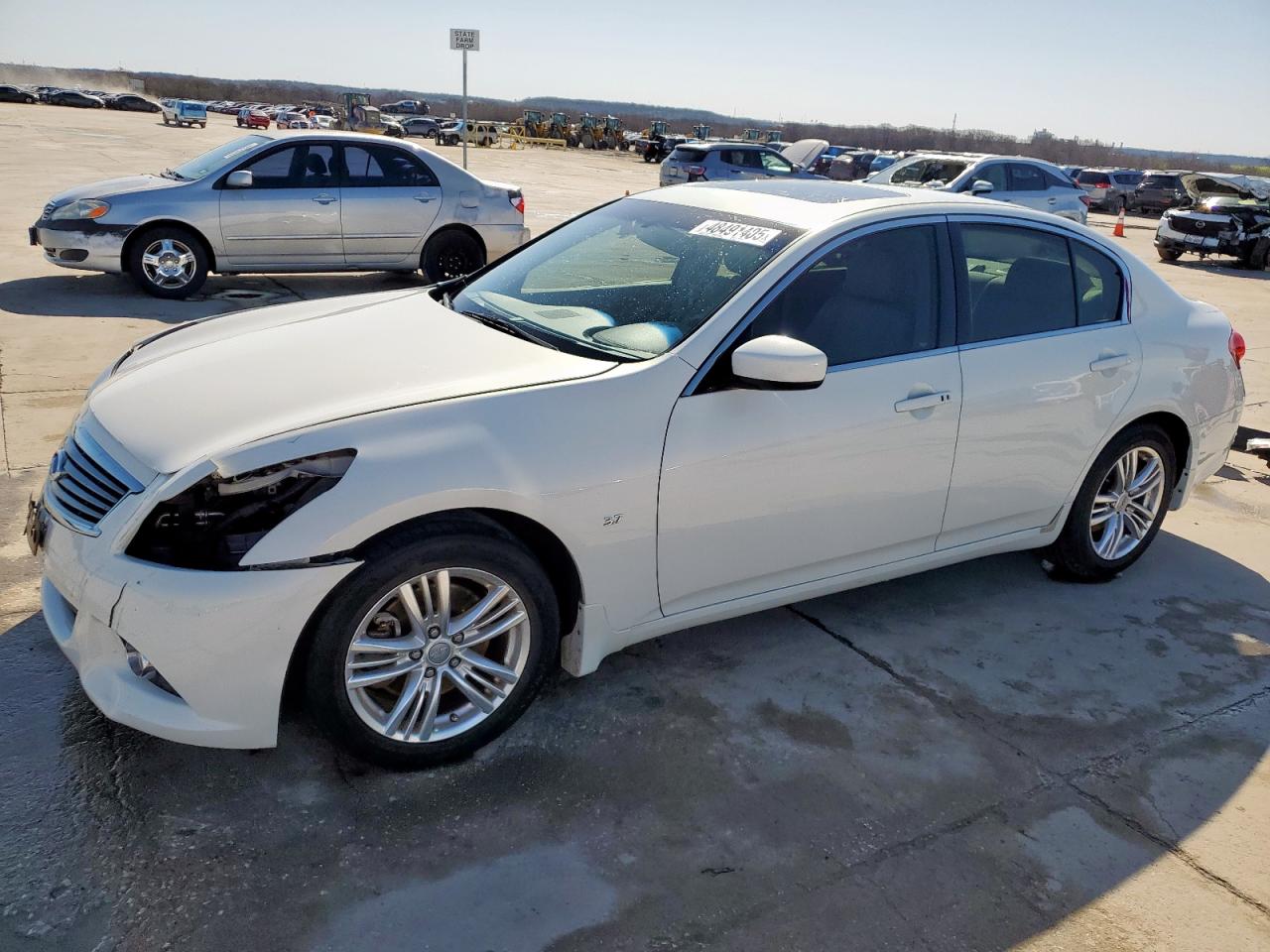 2015 Infiniti Q40 VIN JN1CV6AP9FM580057 - Copart auction photo