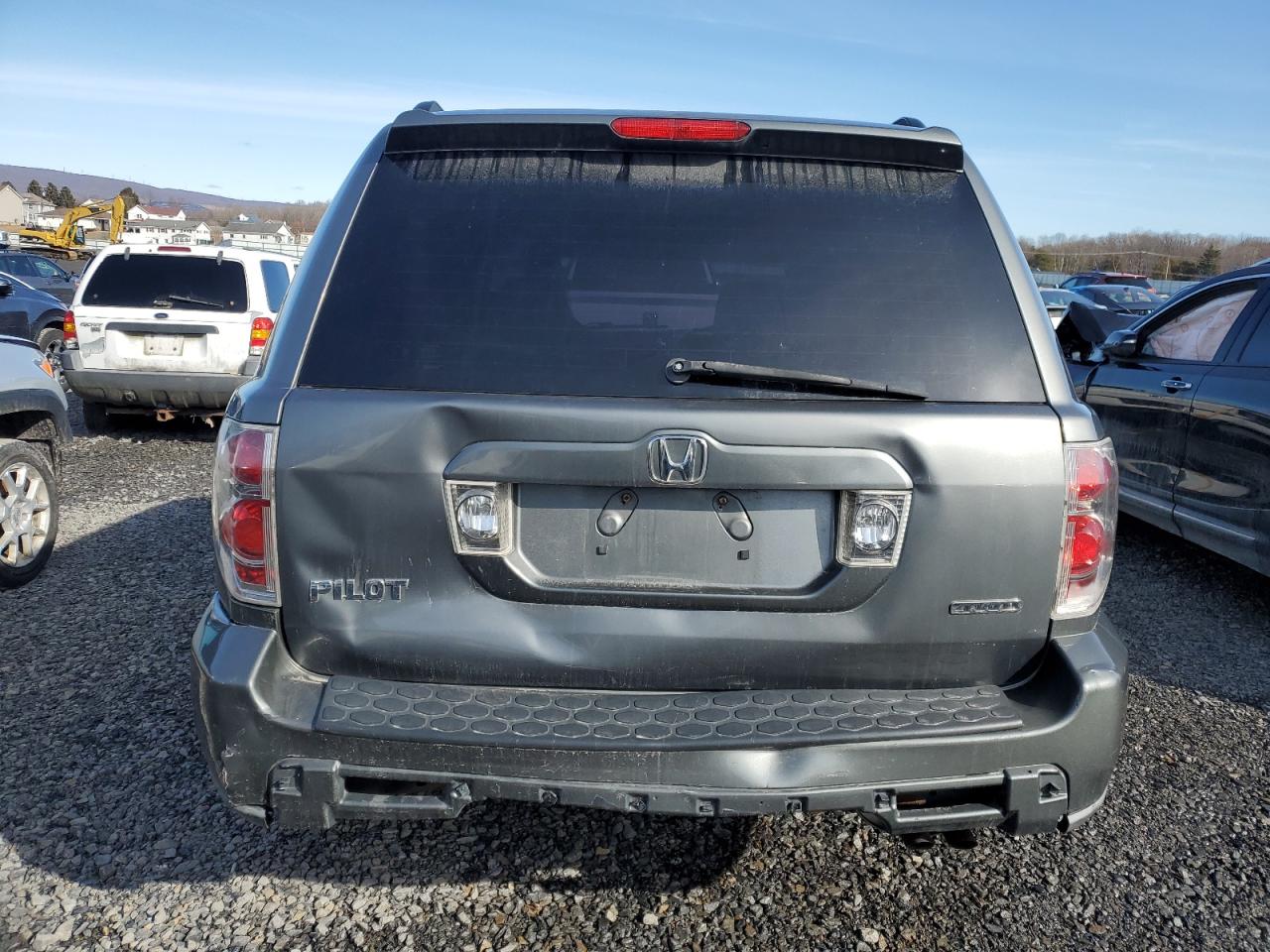 2008 Honda Pilot VIN 5FNYF18208B006617 Copart auction photo, mechanical / rear end damage thumbnail 6