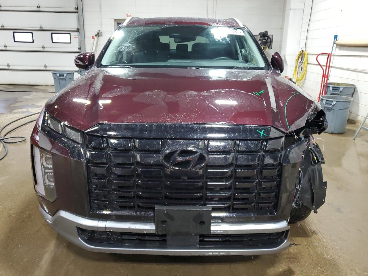 2023 Hyundai Palisade VIN KM8R4DGE6PU581796 Copart auction photo, front end damage thumbnail 5