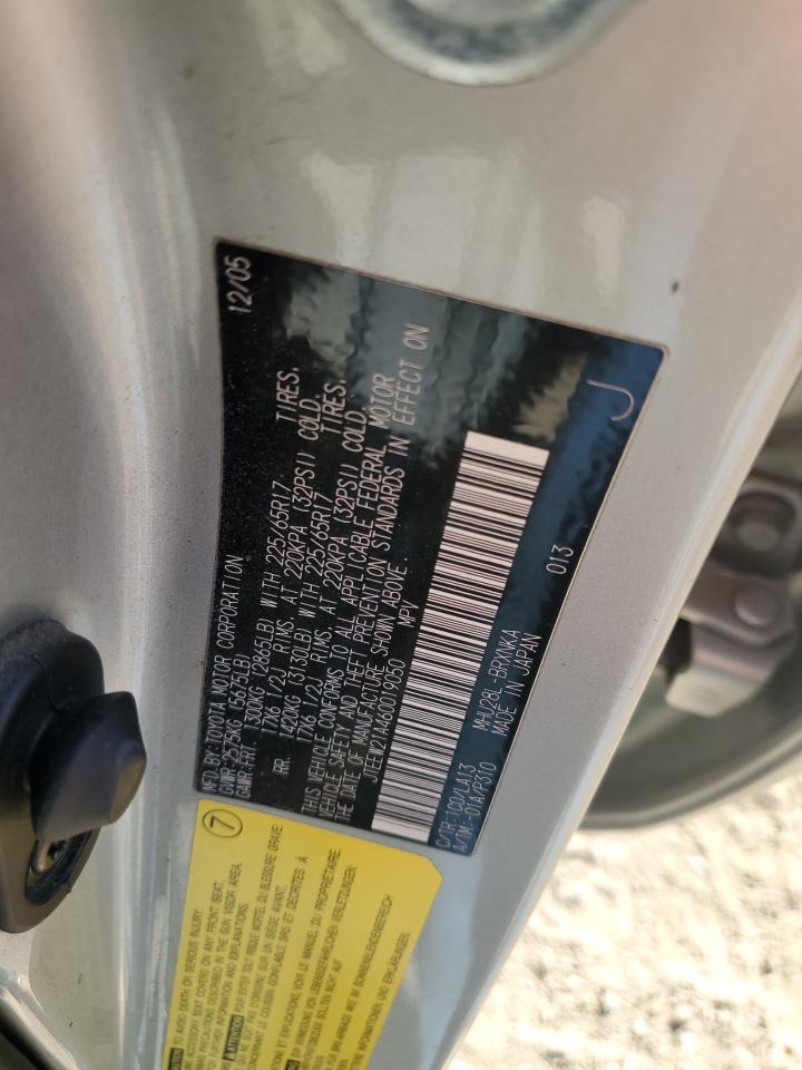 2006 Toyota Highlander VIN JTEEW21A460019050 Copart auction photo, rear end damage thumbnail 13