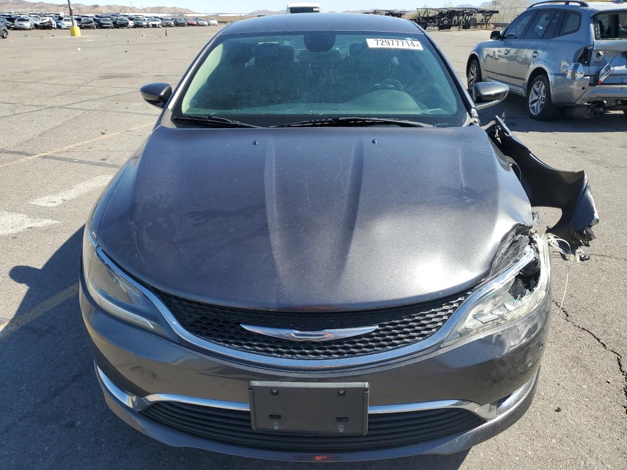 2015 Chrysler 200 VIN 1C3CCCAB4FN660614 Copart auction photo, front end damage thumbnail 5