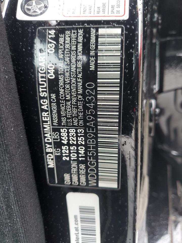 2014 Mercedes-Benz C-klasse VIN WDDGF5HB9EA954320 Copart auction photo, rear end / front end damage thumbnail 12