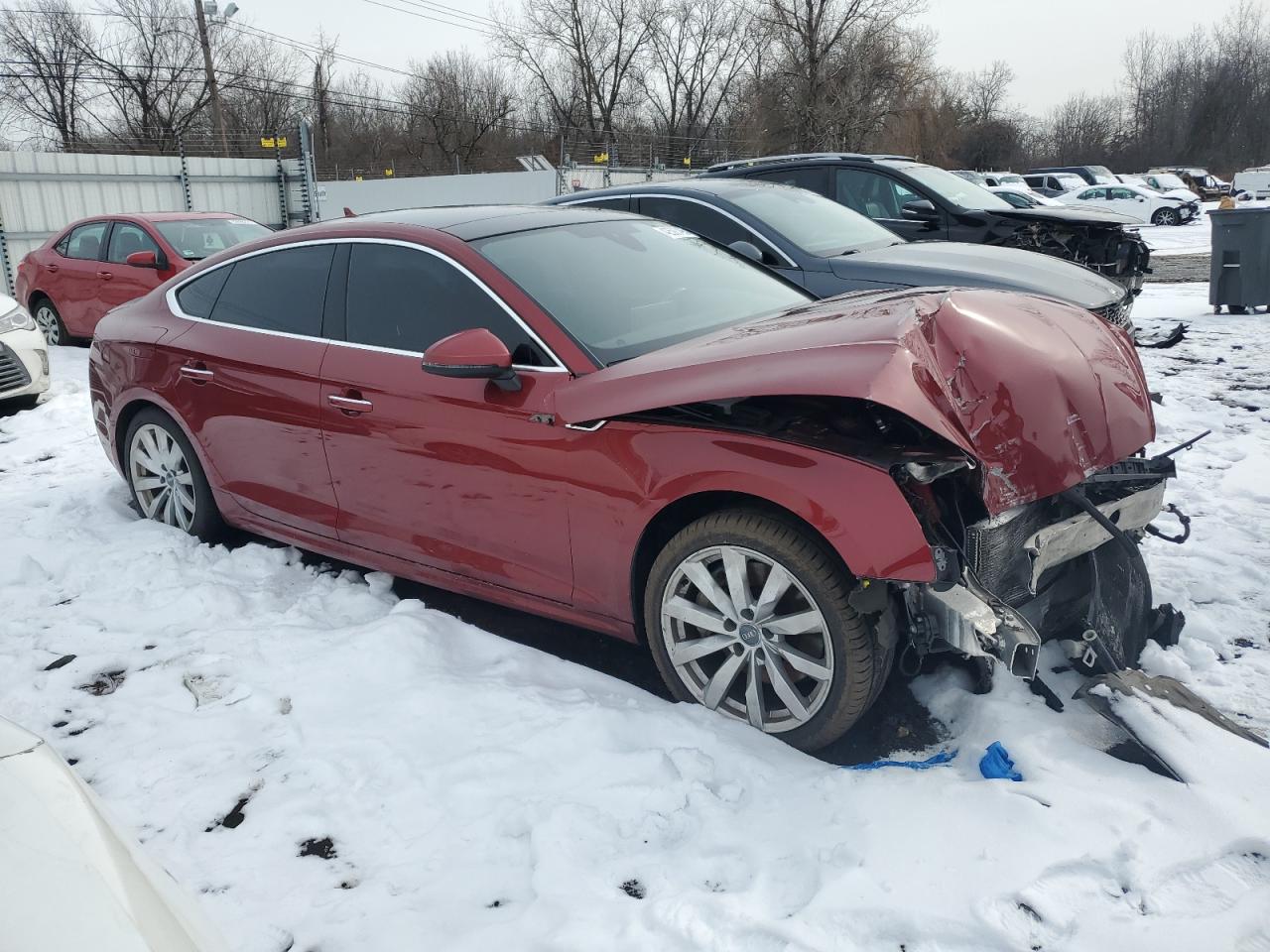2018 Audi A5 VIN WAUBNCF55JA008831 Copart auction photo, front end damage thumbnail 4