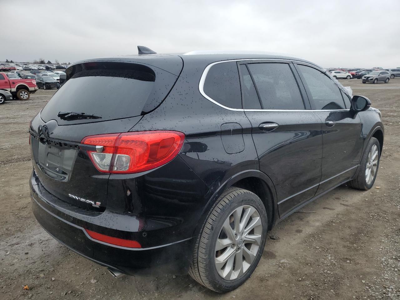 2017 Buick Envision VIN LRBFXESXXHD120372 Copart auction photo, top/roof damage thumbnail 3