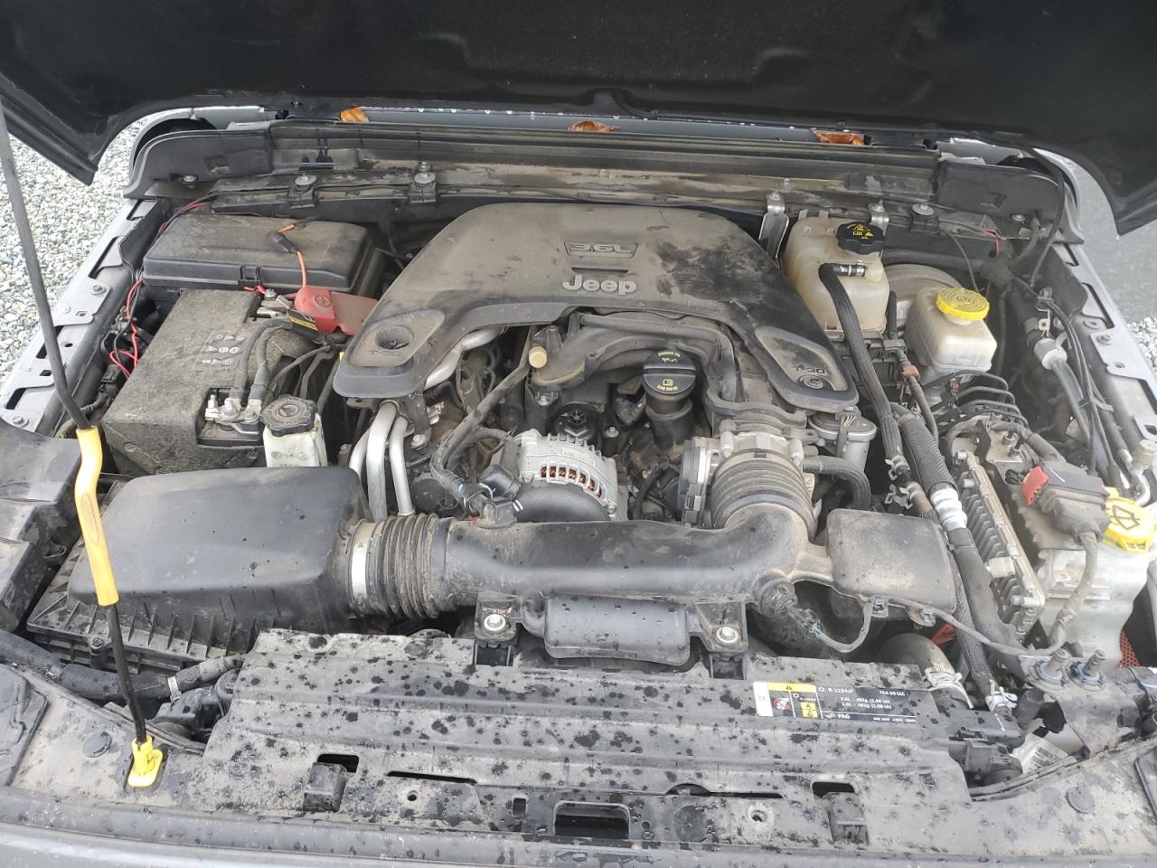 2019 Jeep Wrangler VIN 1C4HJXFG7KW614928 Copart auction photo, all over damage thumbnail 12