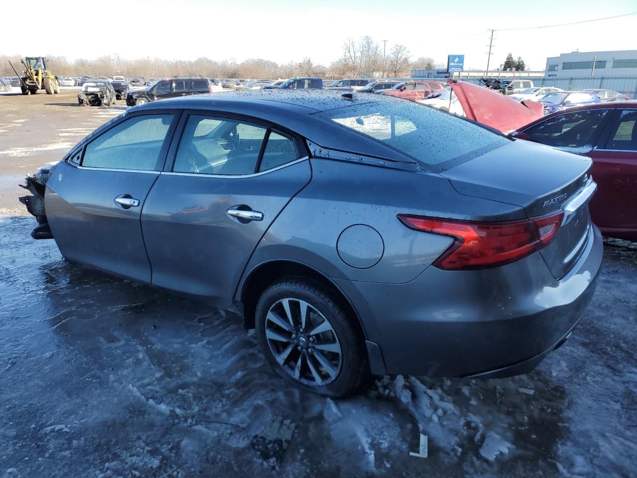 2018 Nissan Maxima VIN 1N4AA6AP9JC364598 Copart auction photo, vandalism / stripped damage thumbnail 2