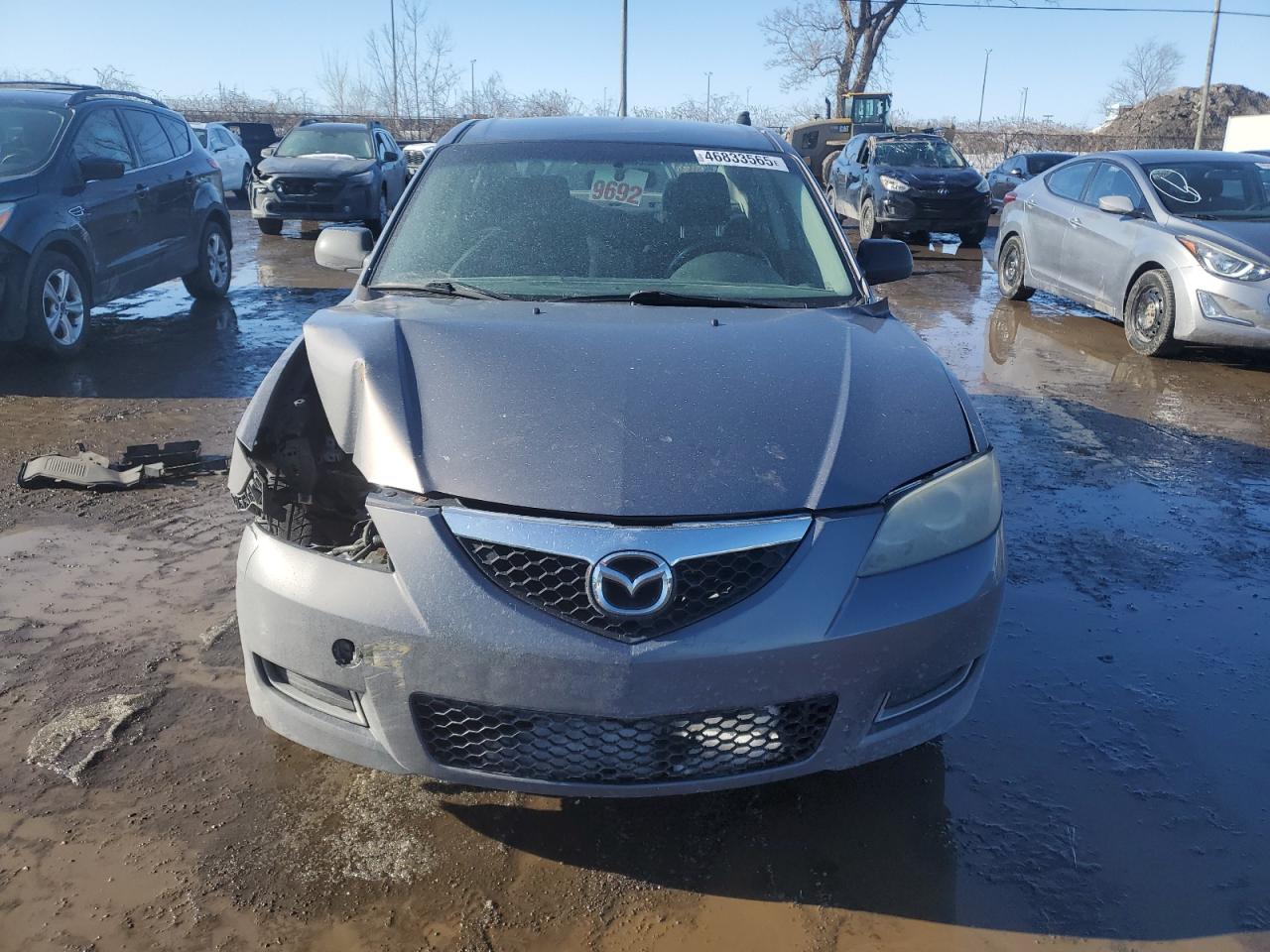 2008 Mazda 3 VIN JM1BK32F281852636 Copart auction photo, front end damage thumbnail 5