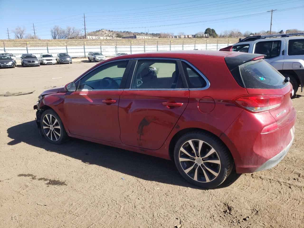 2018 Hyundai Elantra VIN KMHH35LE0JU055195 Copart auction photo, frame damage / side damage thumbnail 2