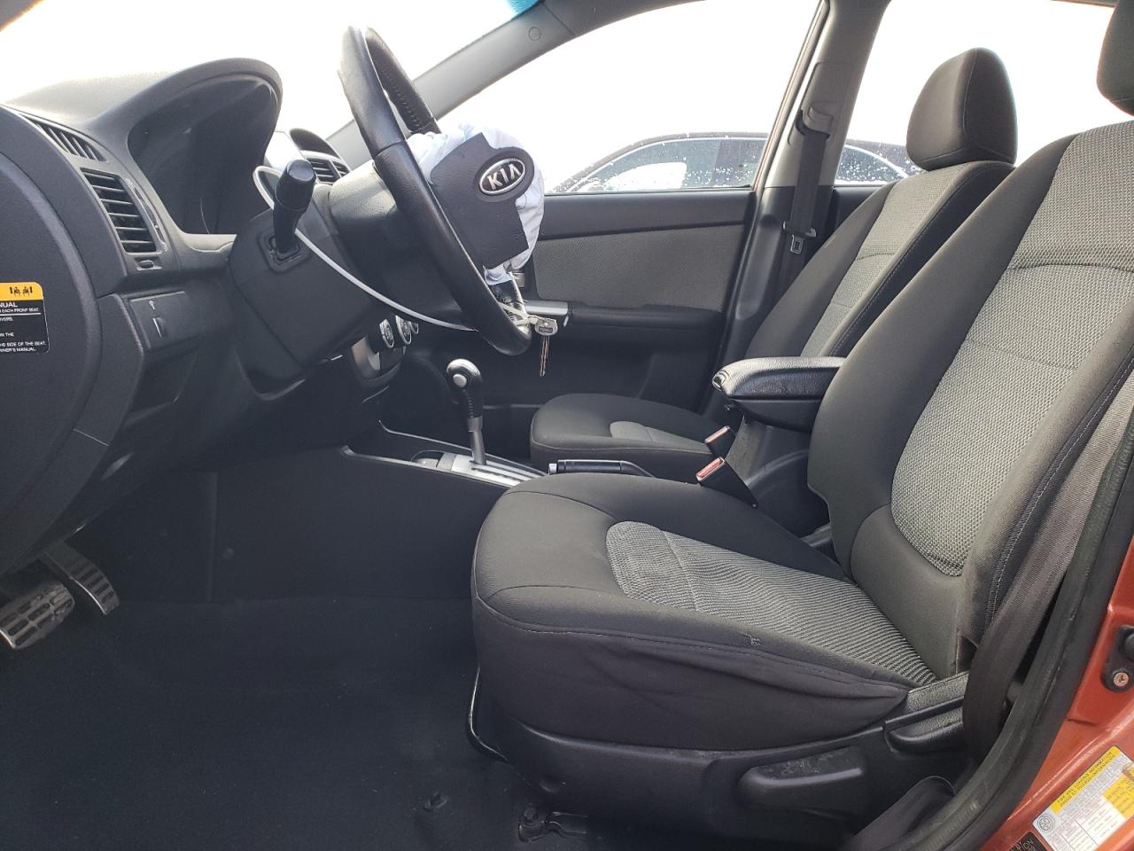2009 KIA Spectra VIN KNAFE241395024865 Copart auction photo, front end / top/roof damage thumbnail 7