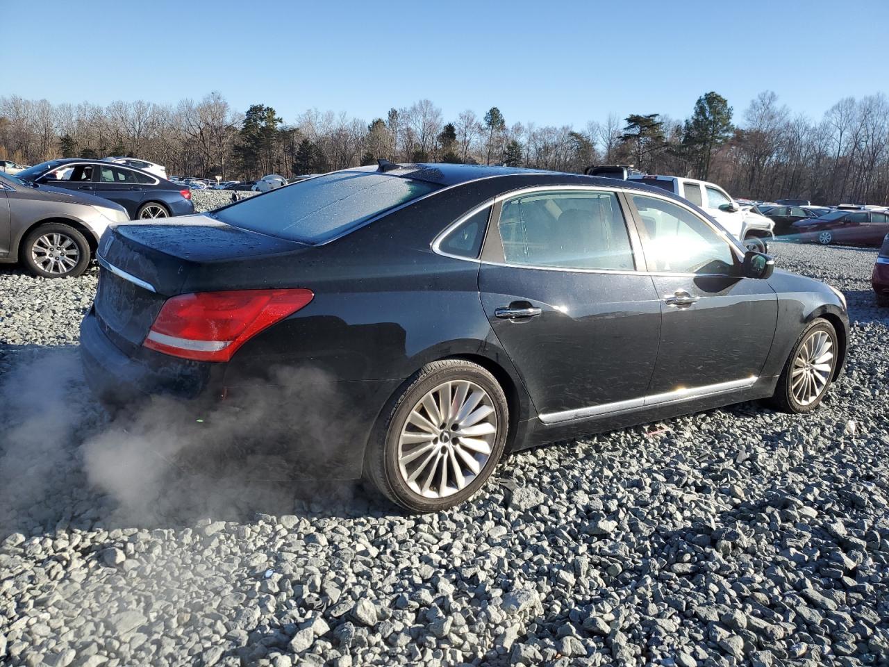 2014 Hyundai Equus VIN KMHGH4JH6EU088227 Copart auction photo, all over damage thumbnail 3