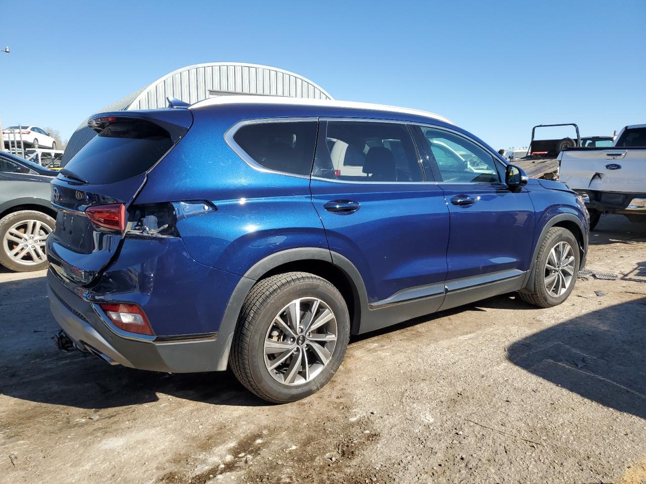 2020 Hyundai Santa Fe VIN 5NMS53AD0LH262604 Copart auction photo, side damage thumbnail 3