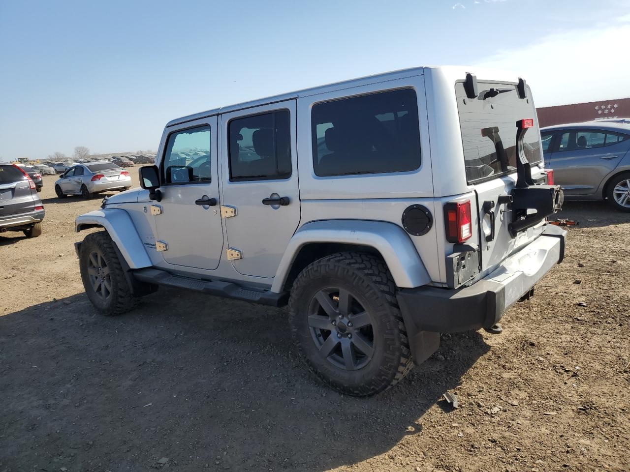 2012 Jeep Wrangler VIN 1C4BJWEG2CL255184 Copart auction photo, rear end damage thumbnail 2